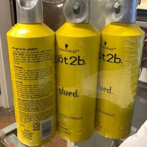 3 pack of got2B glued blasting freeze spray